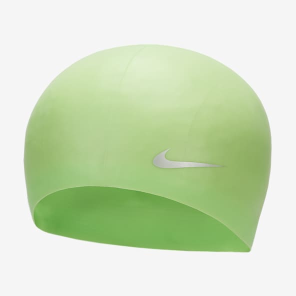 Green Swim Caps. Nike